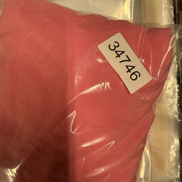 Rene Margo Cropped Pants Women 1X Plus Pink High Rise Zipper Flat Front Pockets - Picture 7 of 7